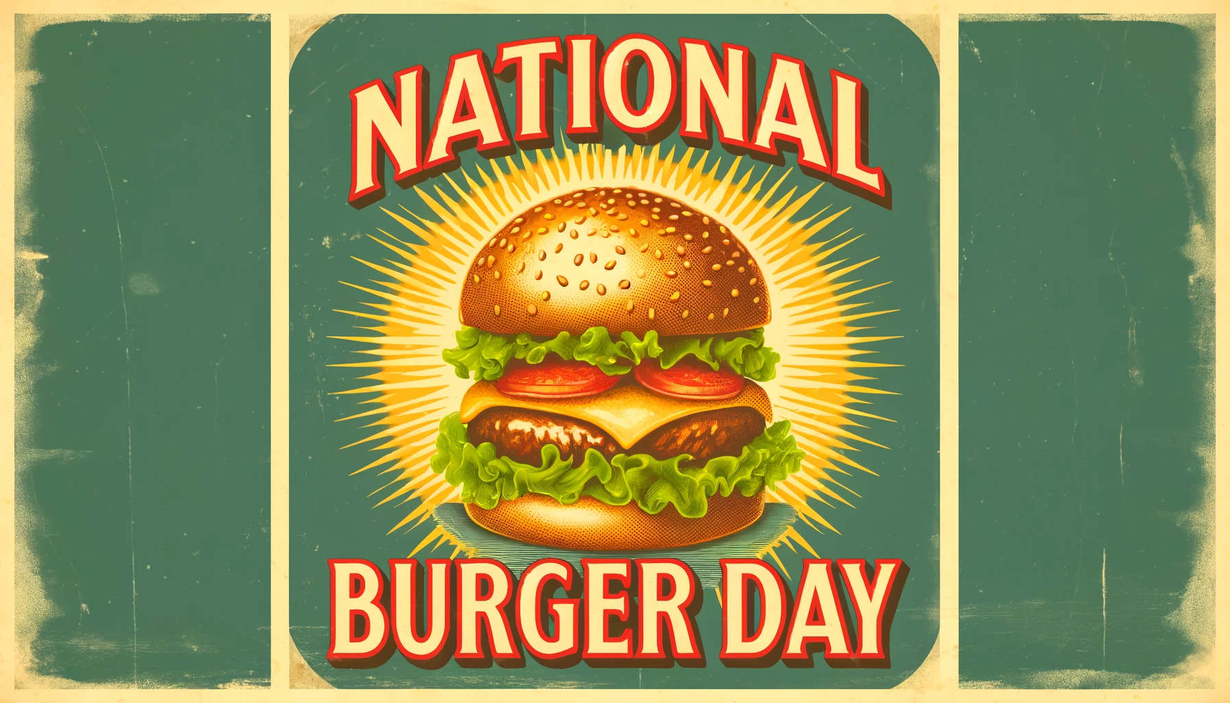 Delicious Burger Day Greetings for Friends and Family