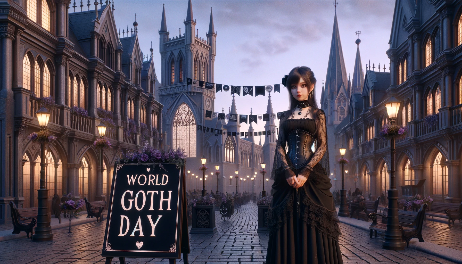 Flirty World Goth Day Messages for Someone Special