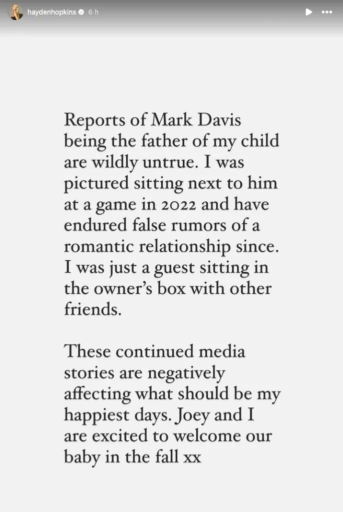 Dancer Hayden Hopkins, 26, Shuts Down Shocking Pregnancy Rumors with 69-Year-Old Raiders Owner Mark Davis