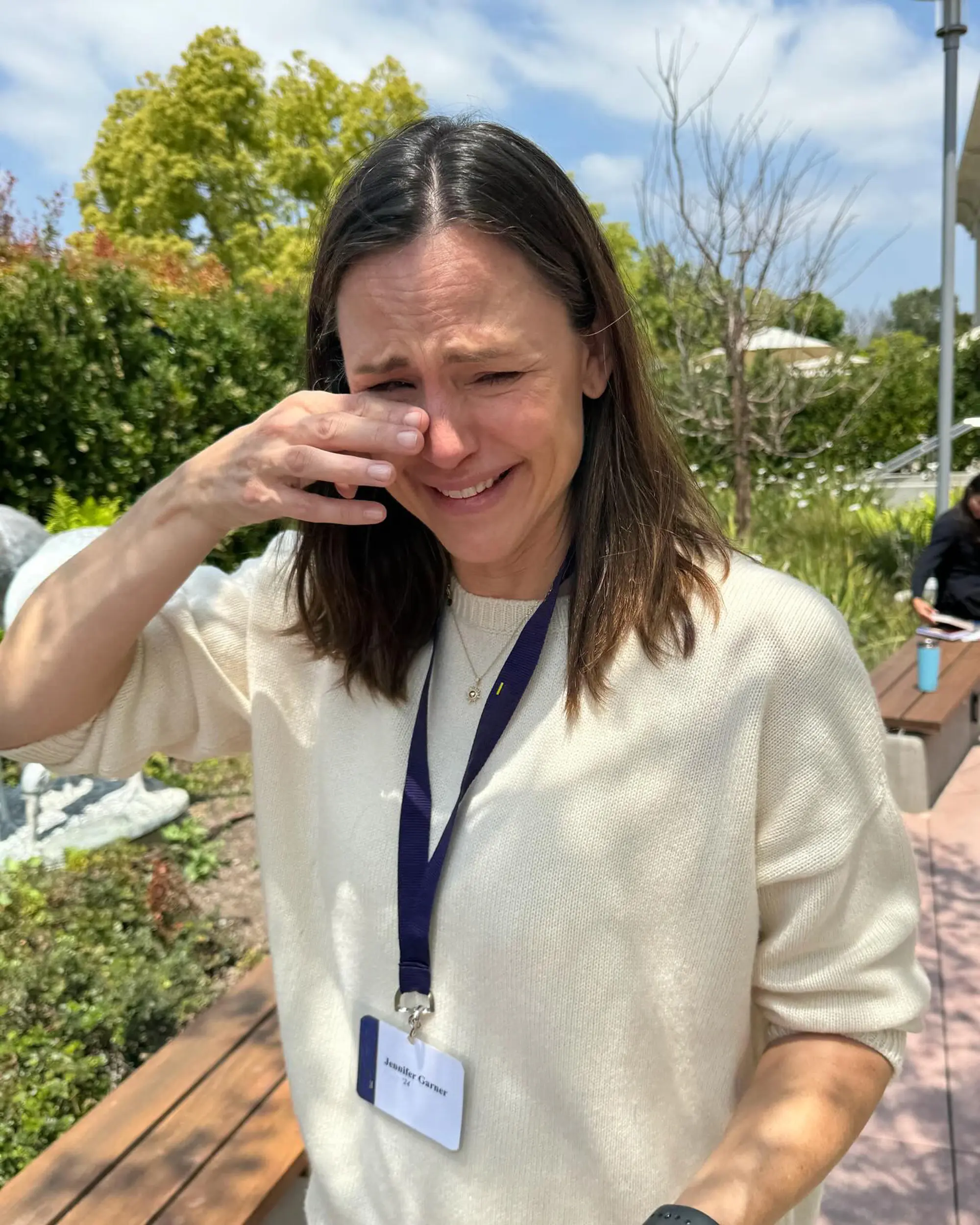 Headline: "Emotions Run High: Jennifer Garner's Heartfelt Tears at Daughter's Graduation"