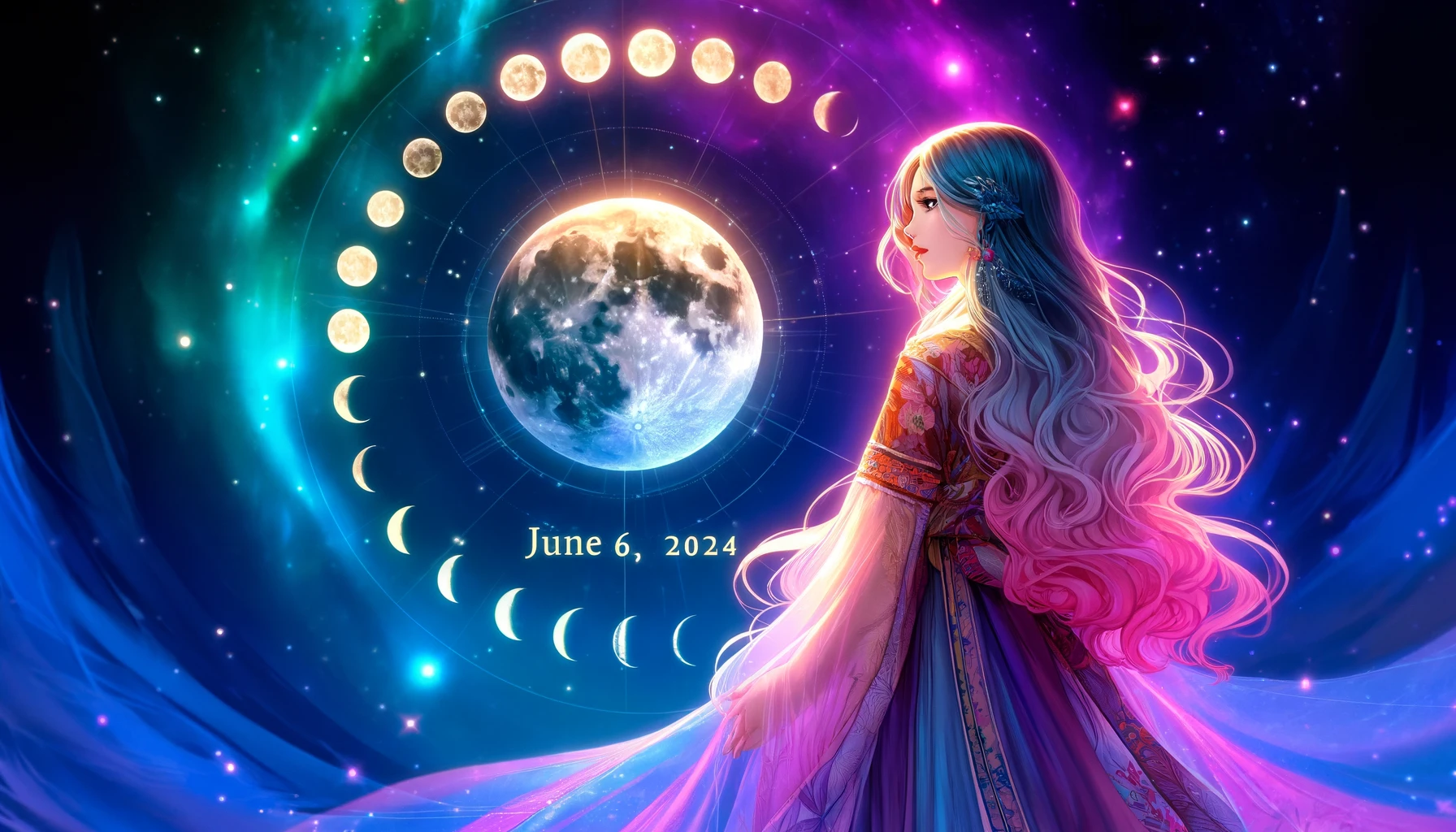 June 6 Lunar calendar, Moon Phases