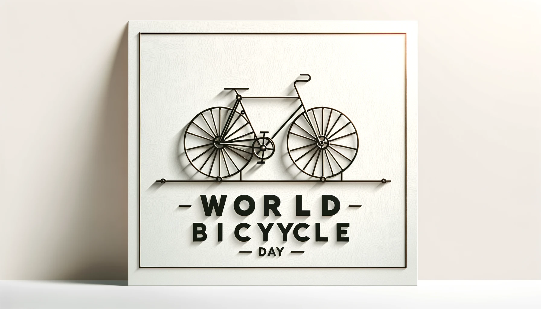 Energetic Greetings for World Bicycle Day Riders