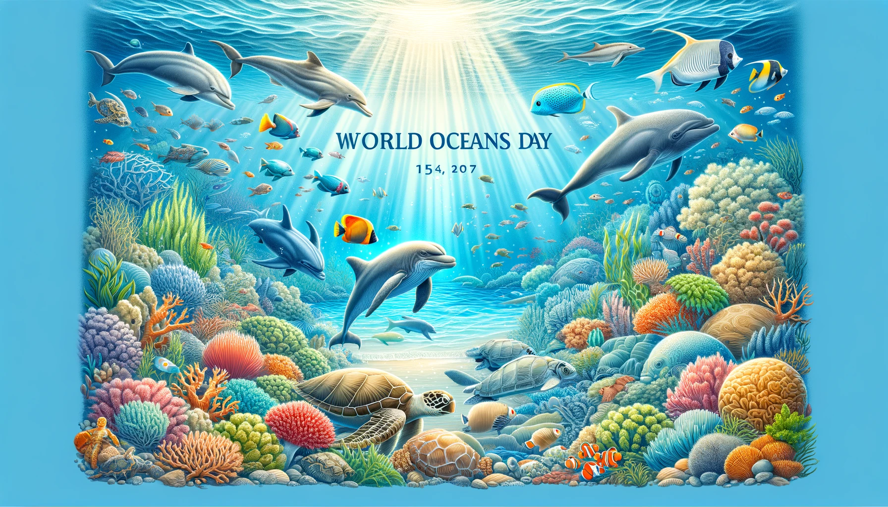 World Oceans Day Greetings to Spread Conservation Awareness
